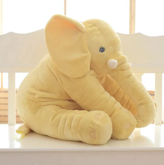 Plush Pillow With Baby Elephant Shape For Cuddling