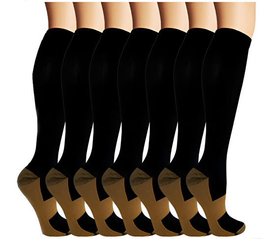 Compression Socks Copper Infused 7 Pairs Workout And Recovery