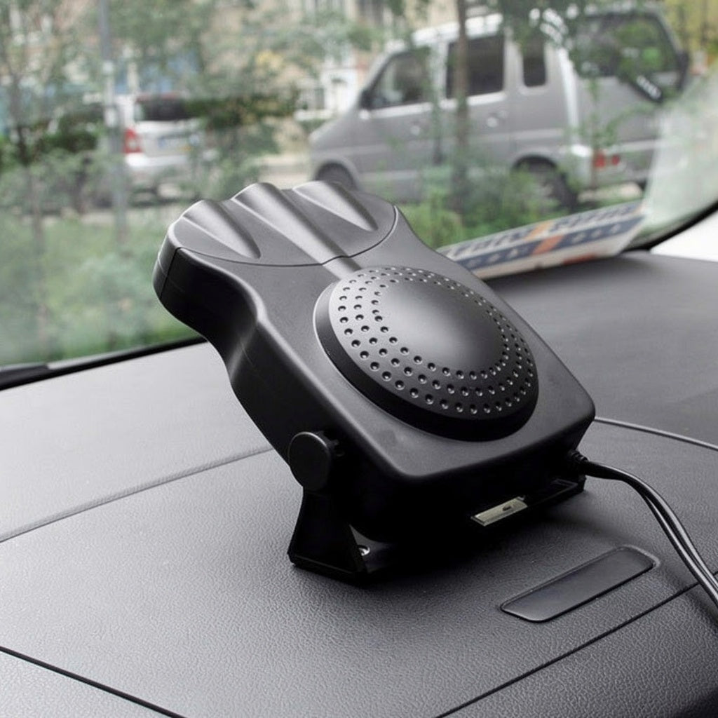 Portable 12V Car Windshield Defroster with Rotating Base and Three Adjustable Vents