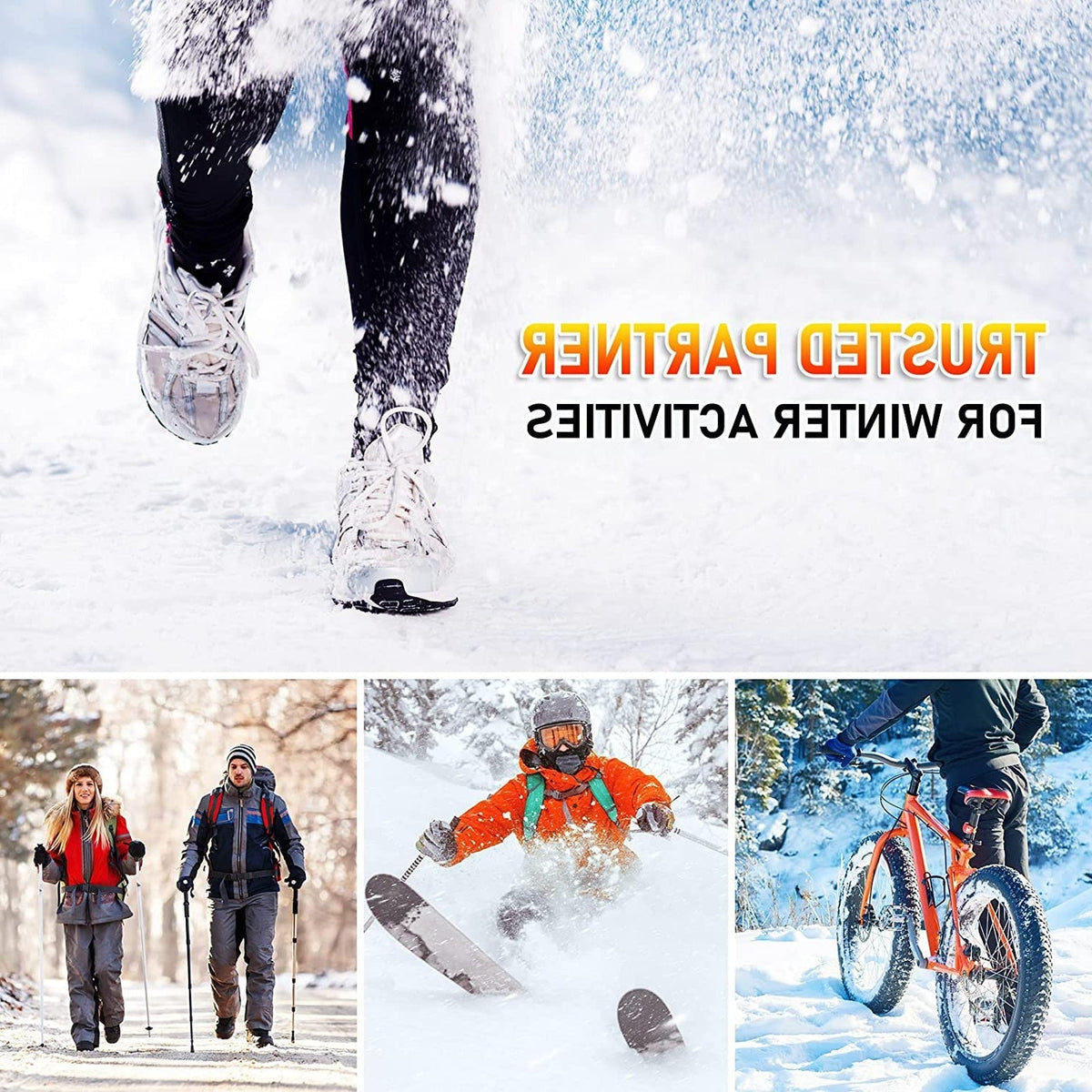 Rechargeable Heated Insoles with Three Temperature Settings and 10-Hour Runtime