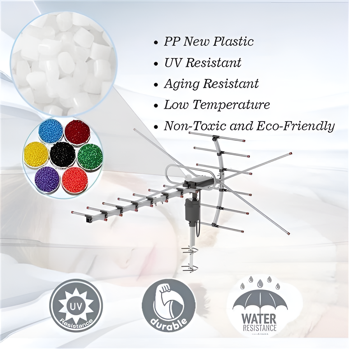 Outdoor Digital HDTV Antenna With 360 Degree Directional Motor