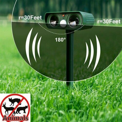 Animal Repeller with Solar Power and Infrared Sensor