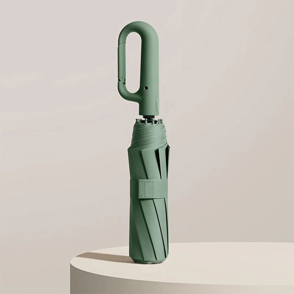 Compact Automatic Umbrella with Reinforced Frame and UPF 50 Plus Canopy in 5 Colors