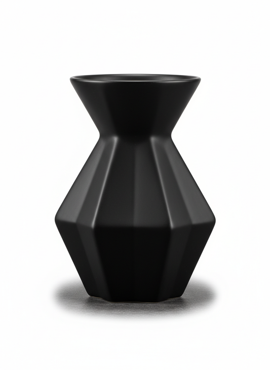 Black Ceramic Vase