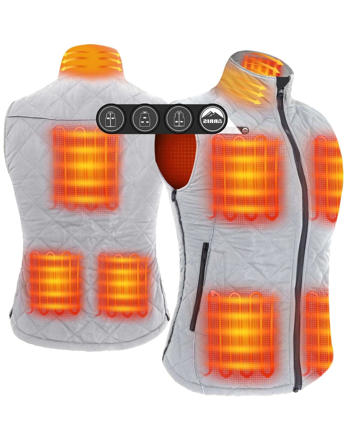 Women Electric Heated Thermal Vest with Adjustable Sizing and Temperature Control