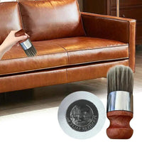 Leather Furniture Salve and Conditioner with Round Application Brush