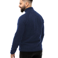 Mens Heated Fleece Jacket with Five Carbon Fiber Zones and Three Heat Levels for Outdoors