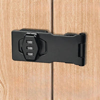 Heavy Duty Zinc Alloy Combination Hasp Latch with Resettable Code Mechanism
