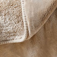 Ultra Soft Fleece Throw Blanket with Plush Ribbed Texture for Couch