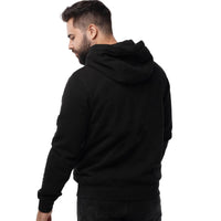 Mens Electric Heated Zipper Sweatshirt with Rechargeable Battery Pack and Dual Heating Zones