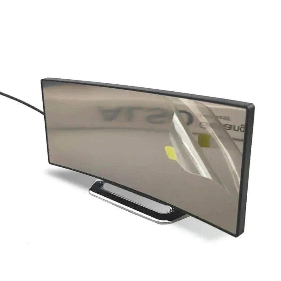 Curved Screen Digital Alarm Clock with Large Number Display and Night Dimmer