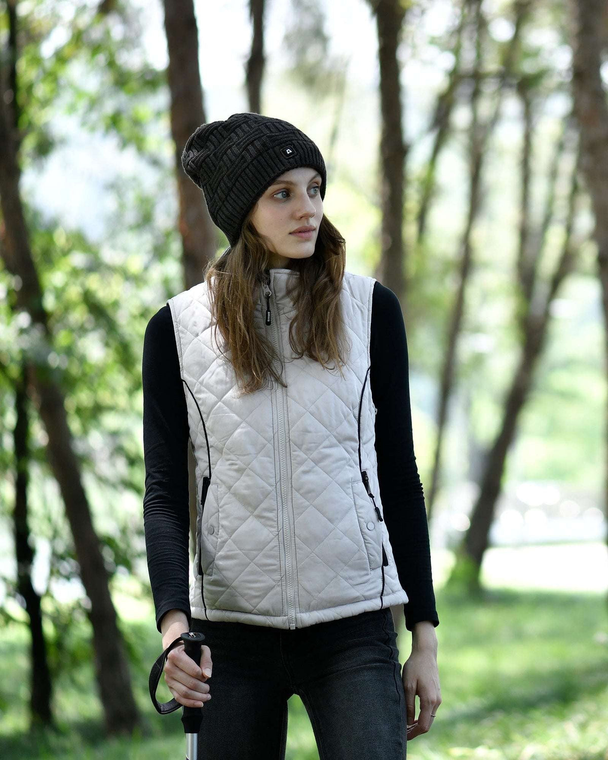 Women Electric Heated Thermal Vest with Adjustable Sizing and Temperature Control