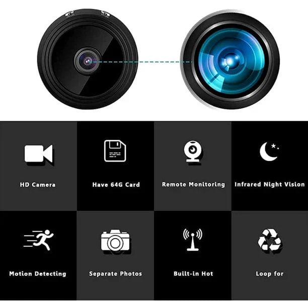 Wireless Magnetic Mini Camera with Live Audio and Video