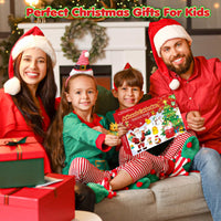 Holiday Calendar Box of 24 Costume Rubber Ducks for Ages 3 to 8 with a Numbered Door for Each Day