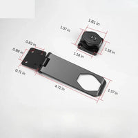 Heavy Duty Zinc Alloy Combination Hasp Latch with Resettable Code Mechanism
