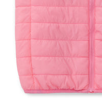 Girls Electric Heated Puffer Vest with Rechargeable Battery Pack and Zipper Pockets