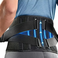 Lower Back Brace with 6-Strip Reinforcement and 3D Massage Pad