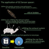 O2 Sensor Spacer Adapter Check Engine Light Eliminator M18 1.5