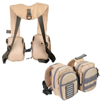 Fly Fishing Chest Bag with Tool Loops and Mesh Pockets, Ventilated Back Panel