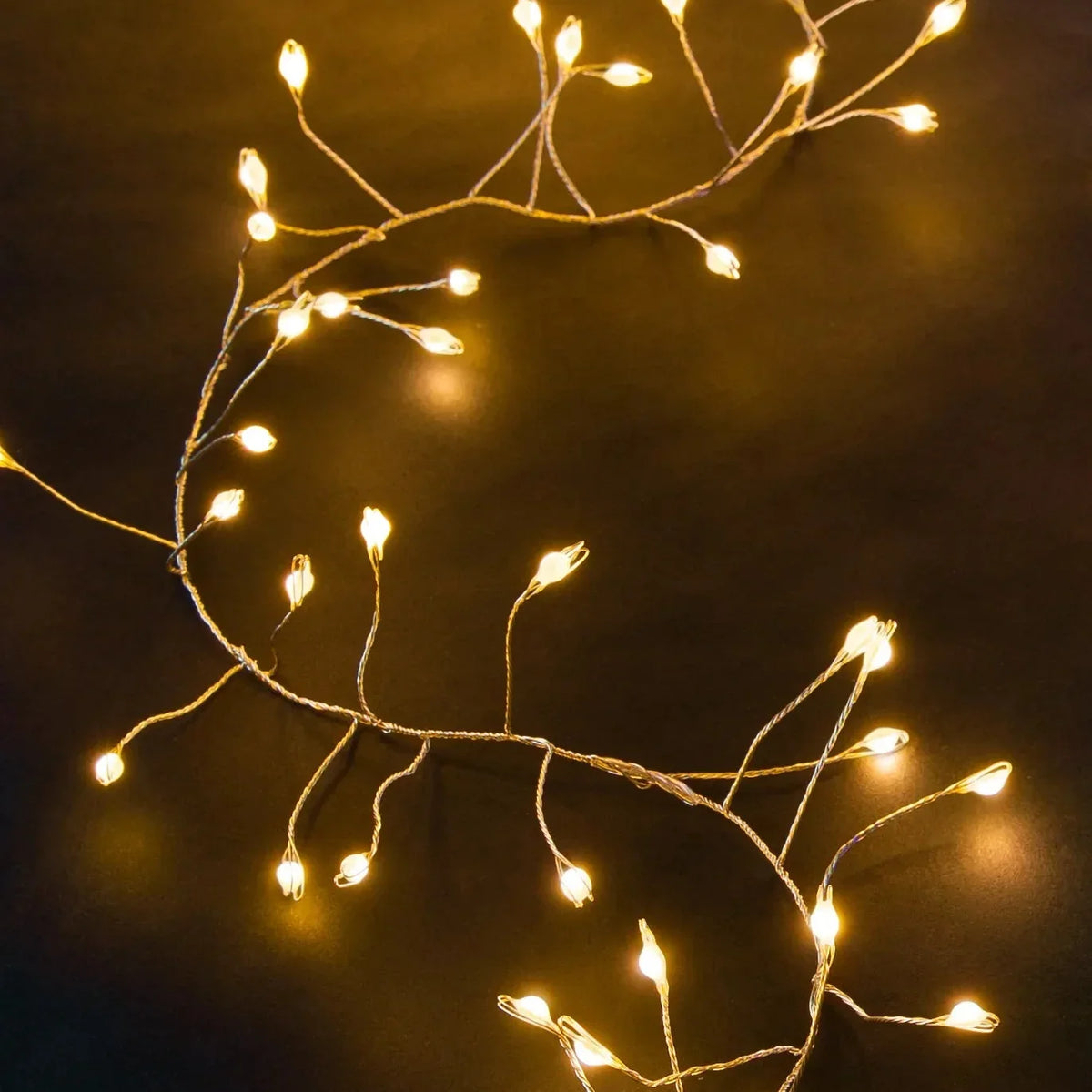 Copper Wire LED String Lights with Remote and 8 Modes for Christmas Trees and Patios