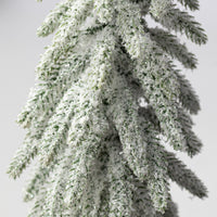 12" Flocked Snowy Christmas Tree Table Decor detail photo 3