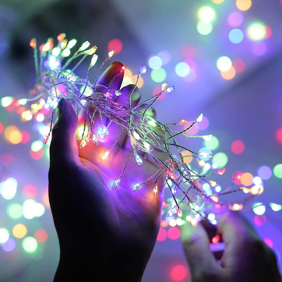 Copper Wire LED String Lights with Remote and 8 Modes for Christmas Trees and Patios