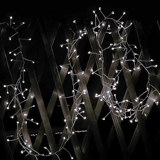 Copper Wire LED String Lights with Remote and 8 Modes for Christmas Trees and Patios