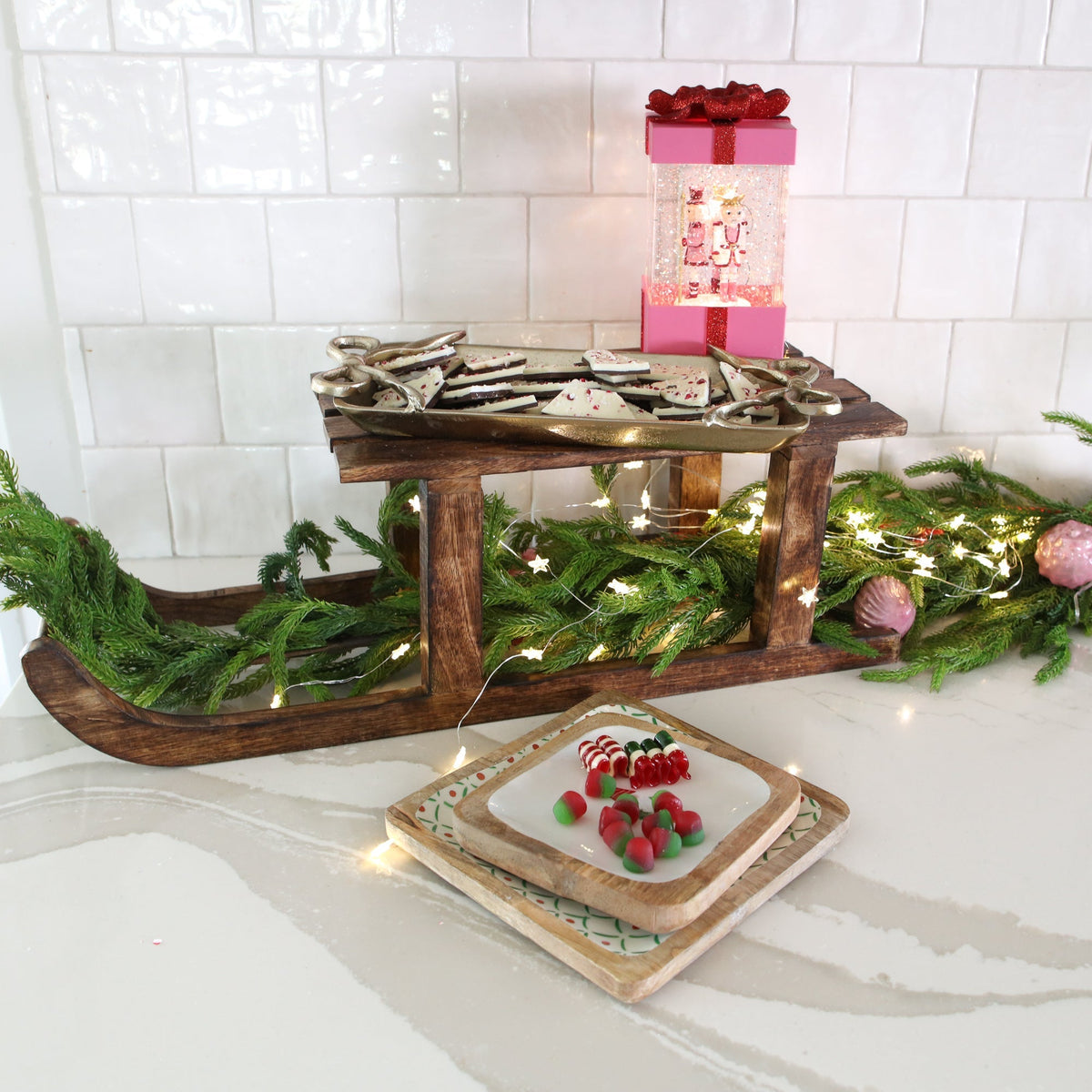 DOORBUSTER: Nutcracker Present Water Globe - Interior Delights