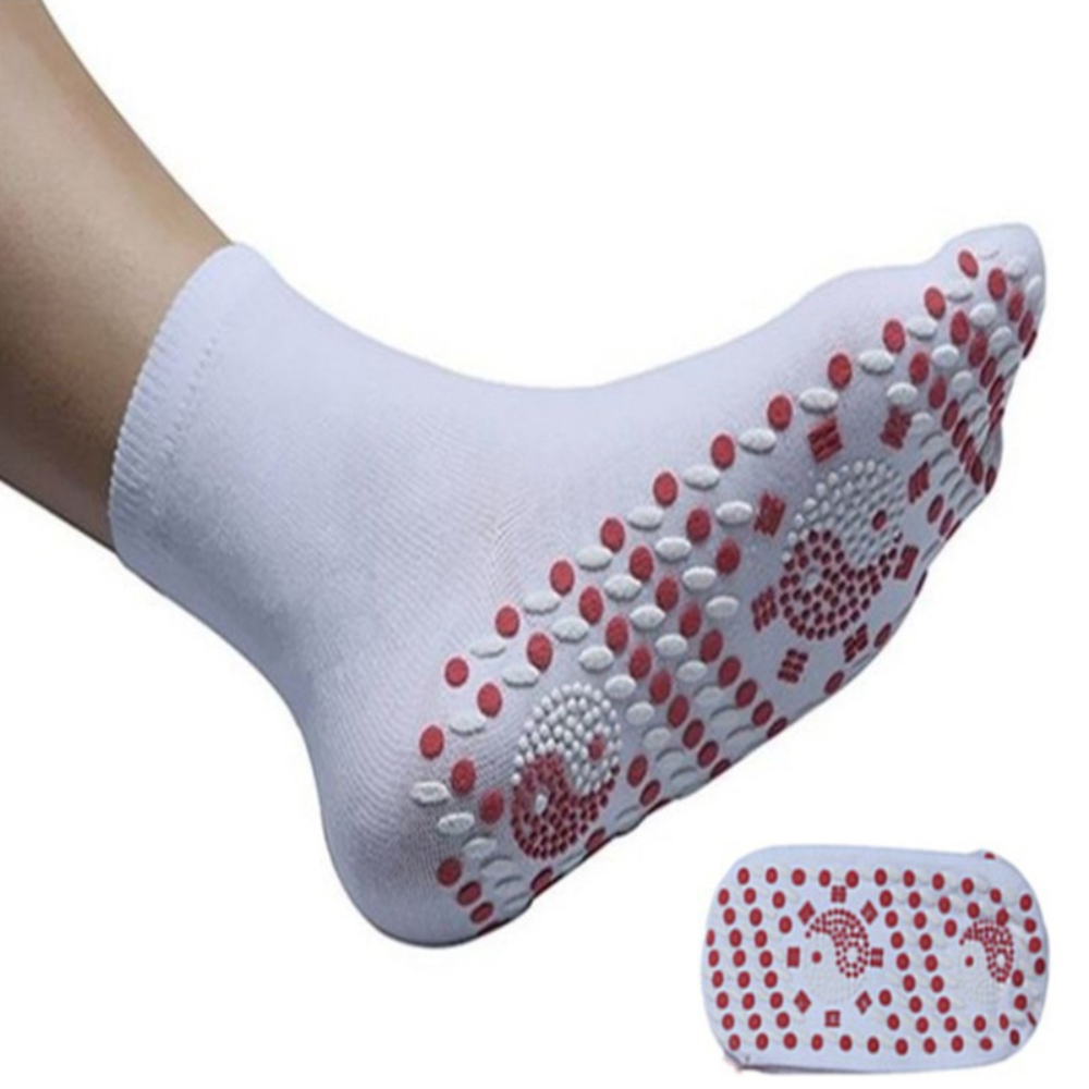 Heated Socks with Removable Rechargeable Battery Packs and Adjustable Heat in Three Colors