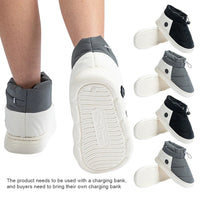 USB Heated Booties with Three Temperature Settings and Non-Slip Sole, Machine Washable