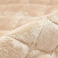 Quilted Recliner Cover with Microfiber Blend and Non-Slip Backing, Side Pocket