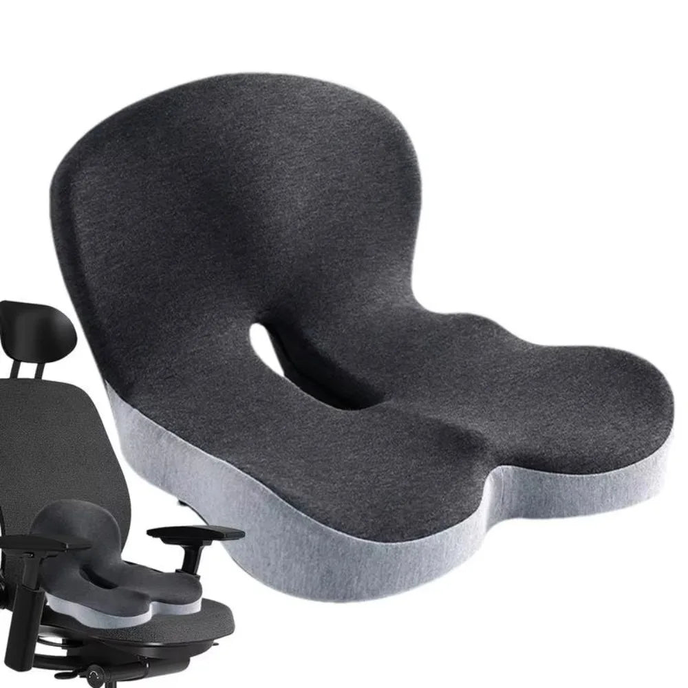 Lumbar Support Seat Cushion with Memory Foam for Chairs