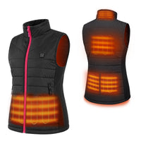 Women's Heated Vest with Six Heating Zones and Three Temperature Levels