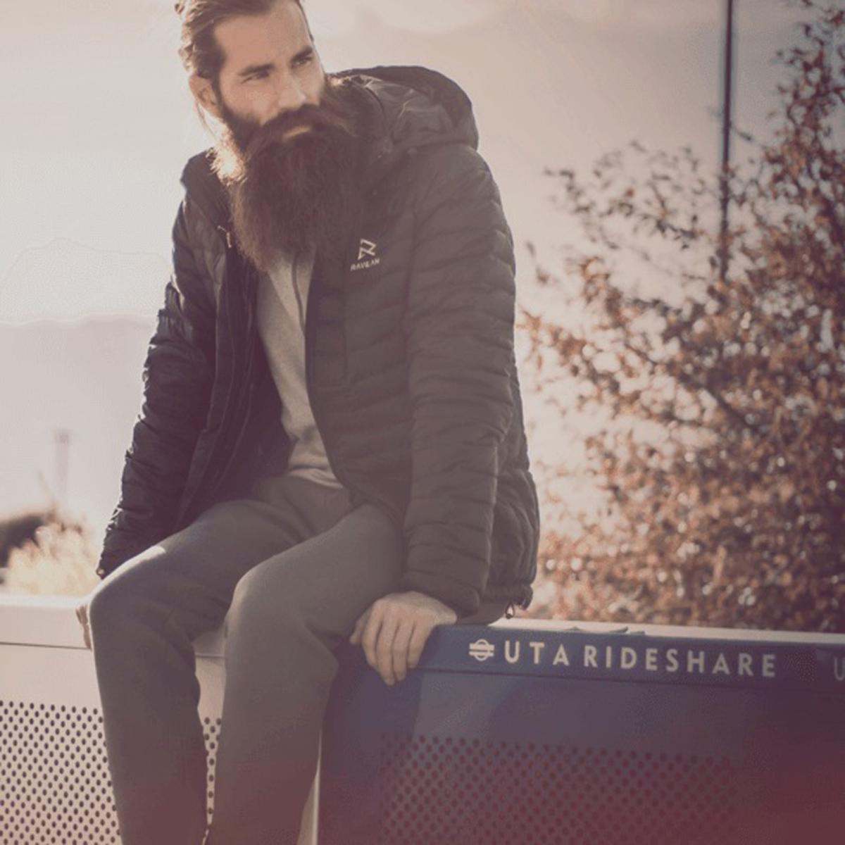 Down Jacket with Electric Heating Zones and 12V Battery, Machine Washable
