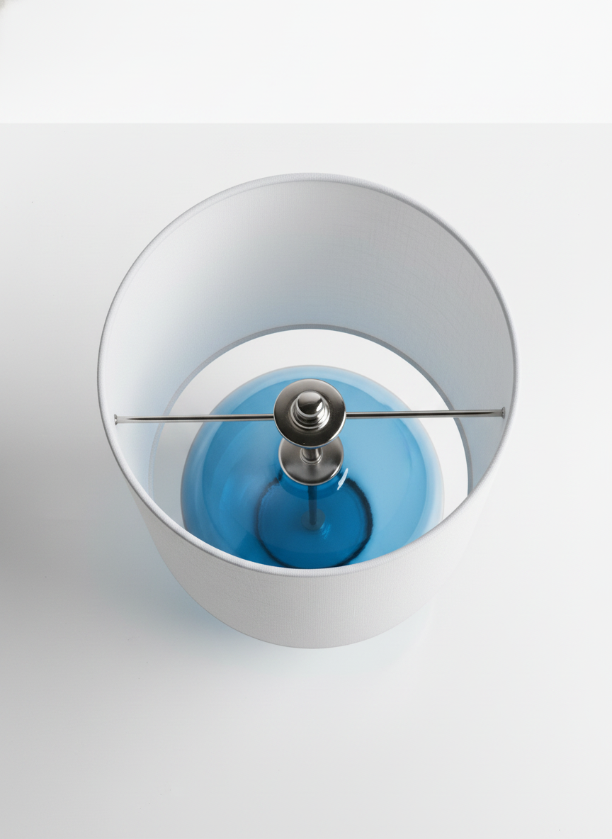 Blue Glass Lamp