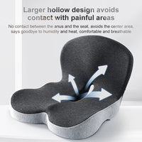 Lumbar Support Seat Cushion with Memory Foam for Chairs