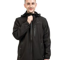 the warm coat has multi pockets