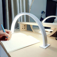 Arc LED Desk Lamp with Adjustable Color Temperature and Flicker-Free Lighting