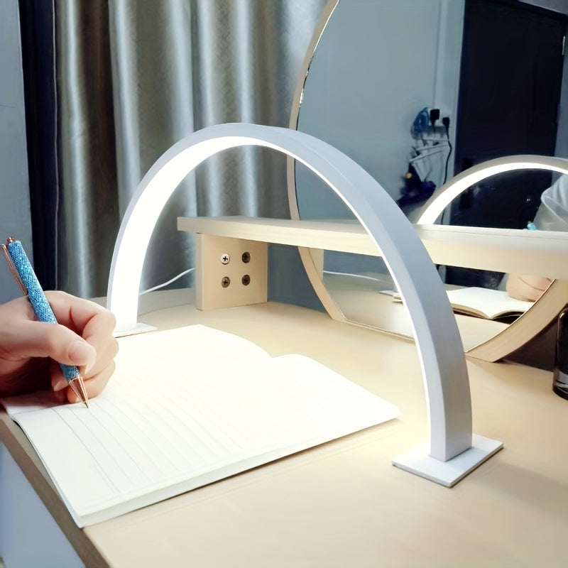 Arc LED Desk Lamp with Adjustable Color Temperature and Flicker-Free Lighting