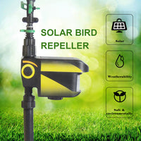 Solar Powered Motion Activated Sprinkler with Adjustable Sensitivity and Range and 300 Degree Rotation