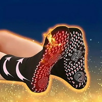 Heated Socks with Removable Rechargeable Battery Packs and Adjustable Heat in Three Colors