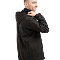 arris warm coat has a detachable hood