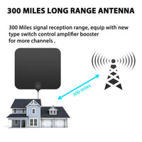 Amplified HDTV Antenna with Signal Booster for Indoor Use