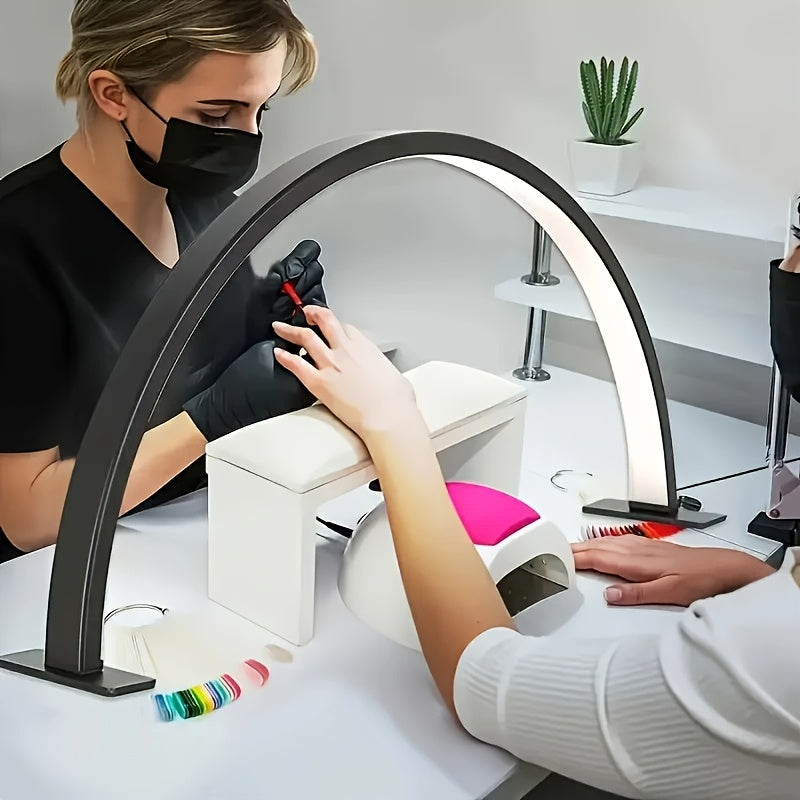 Arc LED Desk Lamp with Adjustable Color Temperature and Flicker-Free Lighting