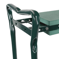 Garden Kneeler and Seat with Ergonomic Design in Green