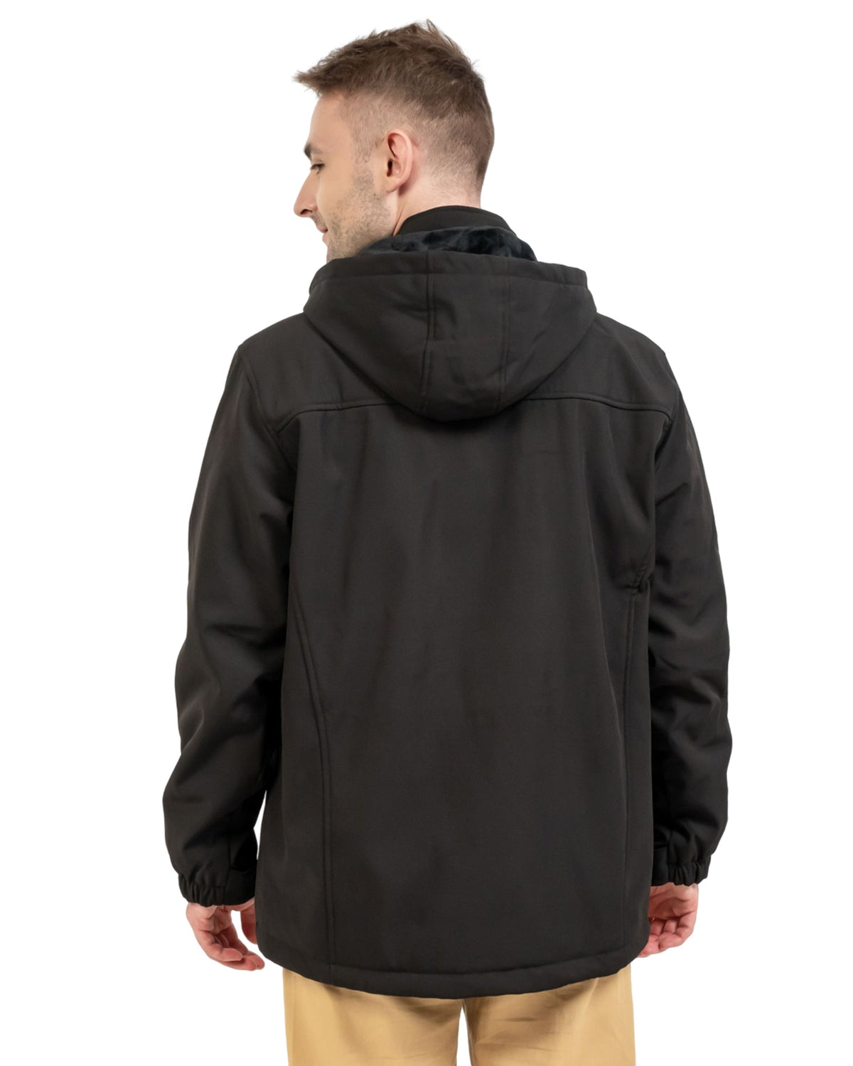 back side of the warm coat