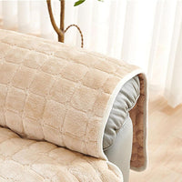 Quilted Recliner Cover with Microfiber Blend and Non-Slip Backing, Side Pocket