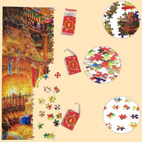 Holiday Puzzle Advent Calendar with 24 Doors, 42 Pieces Behind Each and a Finished Image Poster