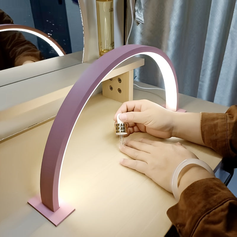 Arc LED Desk Lamp with Adjustable Color Temperature and Flicker-Free Lighting