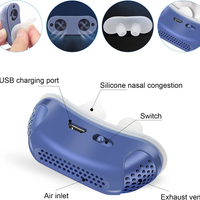 Micro CPAP Alternative Device for Sleep Apnea Travel and Snoring